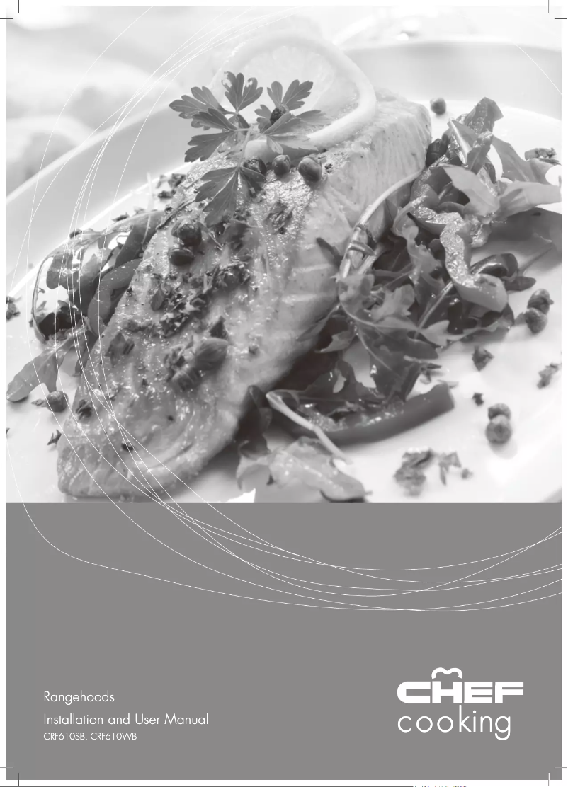 Page n°1 - Manuel utilisateur Chef CRF610WB