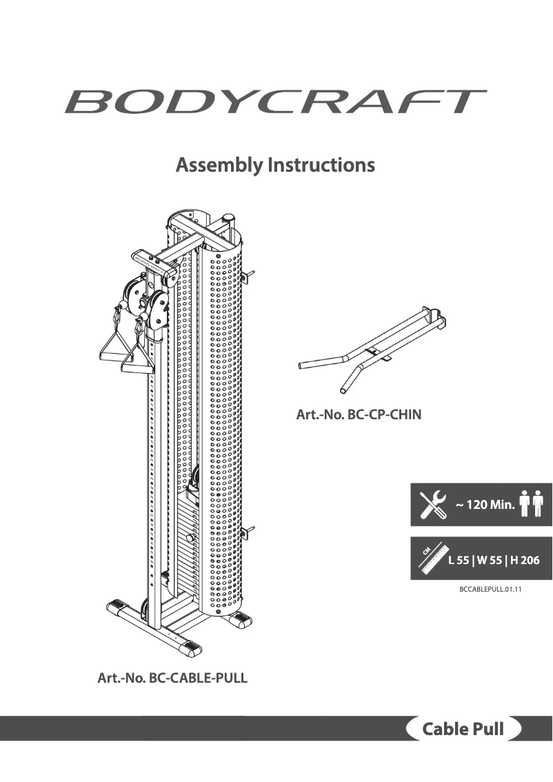 Image de la première page du manuel de l'appareil Cable Pull