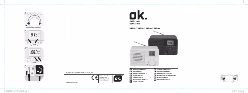 Page 1 de la notice Manuel utilisateur OK OWR 230-W