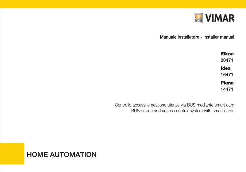 Page n°1 - Manuel utilisateur Vimar 20472.N