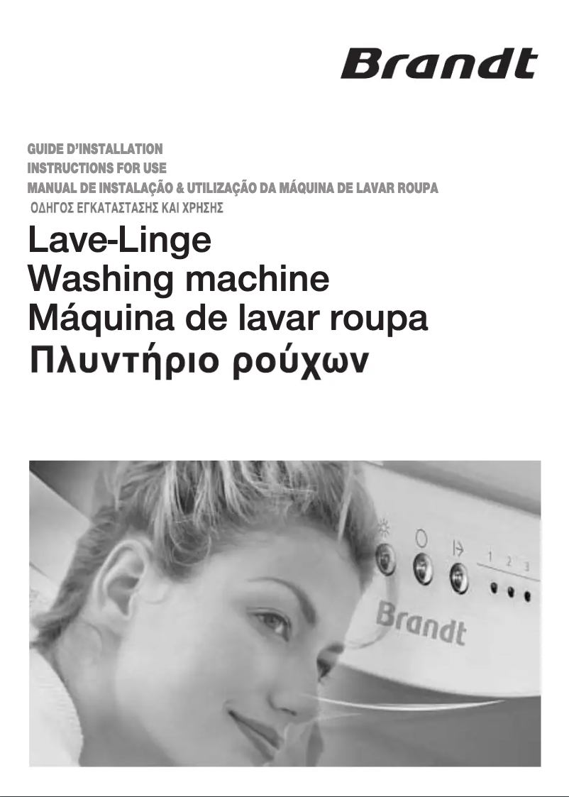 Page 1 de la notice Manuel utilisateur Brandt WFK 1018A