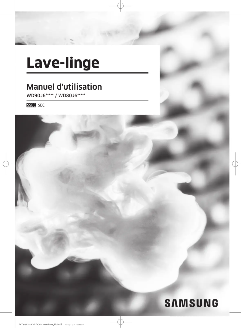 Página 1 del manual Manual de usuario Samsung WD90J6410AW Eco Bubble