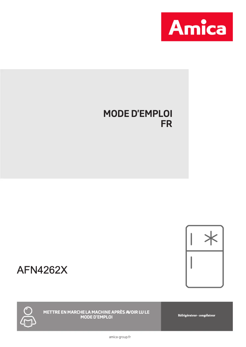 Image de la première page du manuel de l'appareil AFN4262X