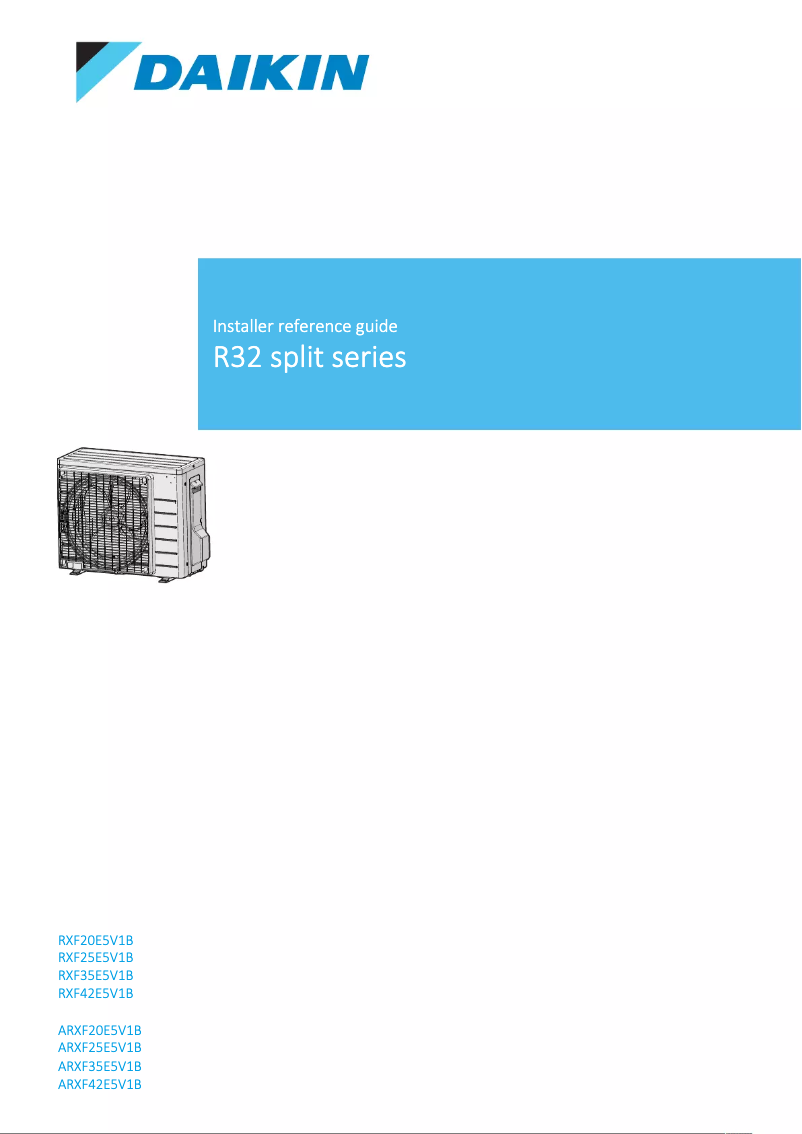 Page n°1 - Manuel utilisateur Daikin ARXF35E5V1B
