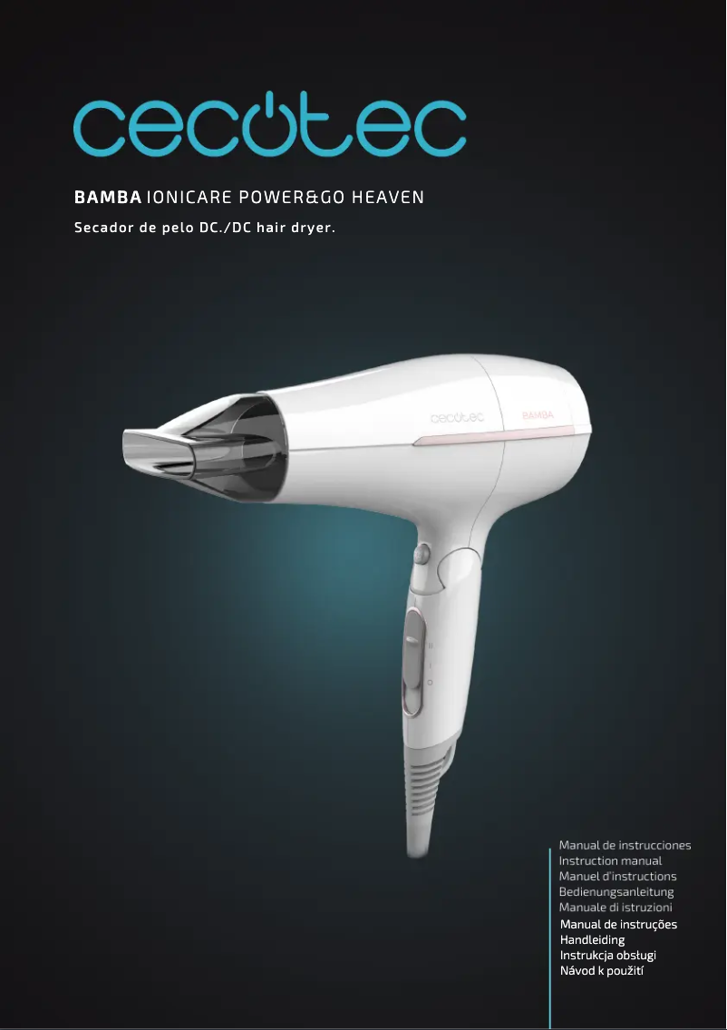 Image de la première page du manuel de l'appareil IoniCare Power&Go Heaven