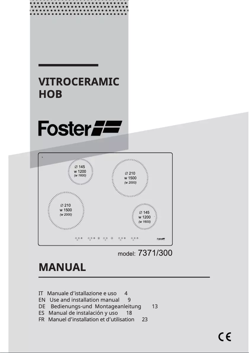 Page n°1 - Manuel utilisateur Foster S1000
