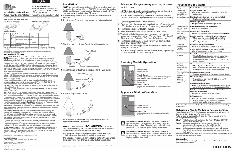 Image de la première page du manuel de l'appareil CCD-15APS-1