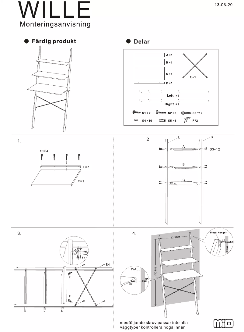 Page 1 de la notice Manuel utilisateur Mio Wille