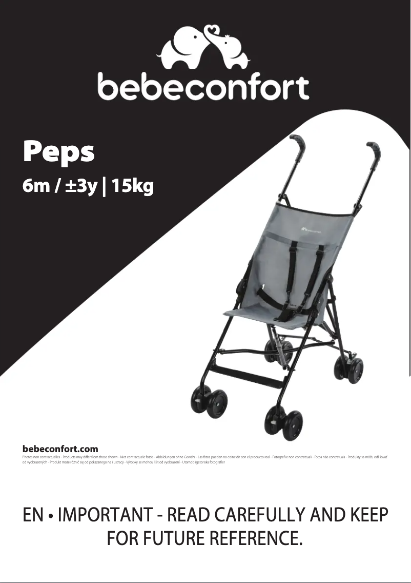 Page 1 de la notice Manuel utilisateur Bebe Confort Peps