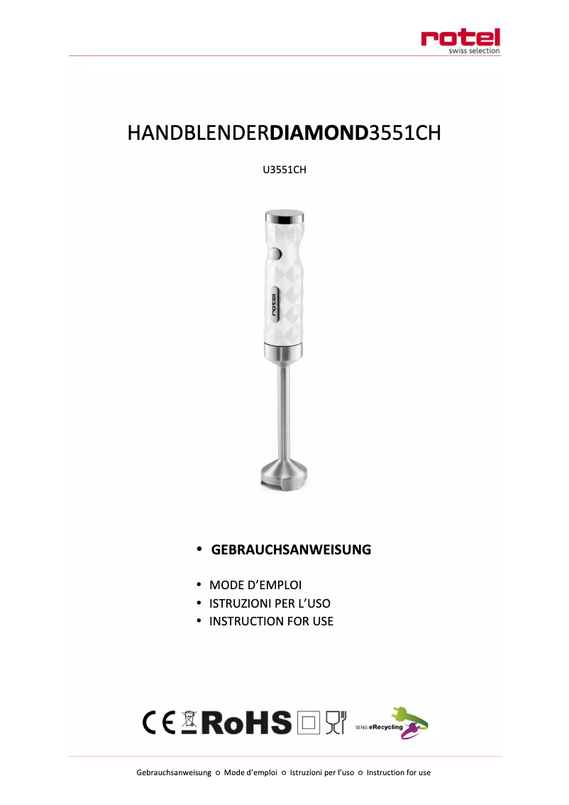 Imagen de la primera página del manual del dispositivo U3551CH