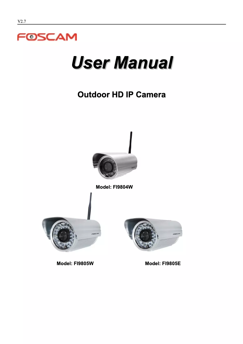 Image de la première page du manuel de l'appareil FI9903P