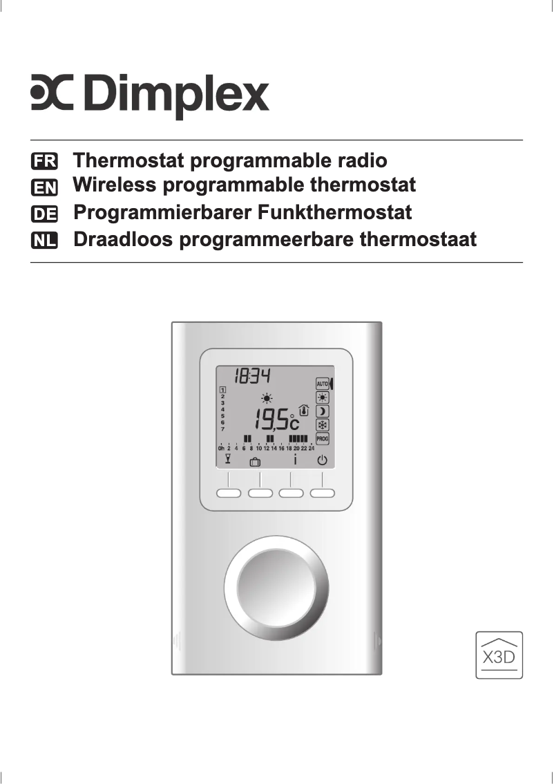 Page 1 de la notice Manuel utilisateur Dimplex RTU 101F