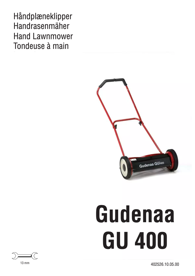 Page n°1 - Manuel utilisateur Gudenaa GU 400