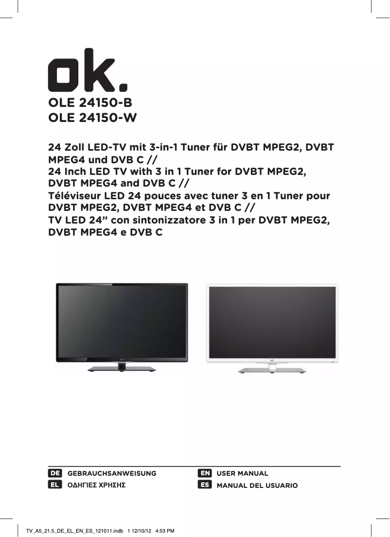 Página 1 del manual Manual de usuario OK OLE 24150-B