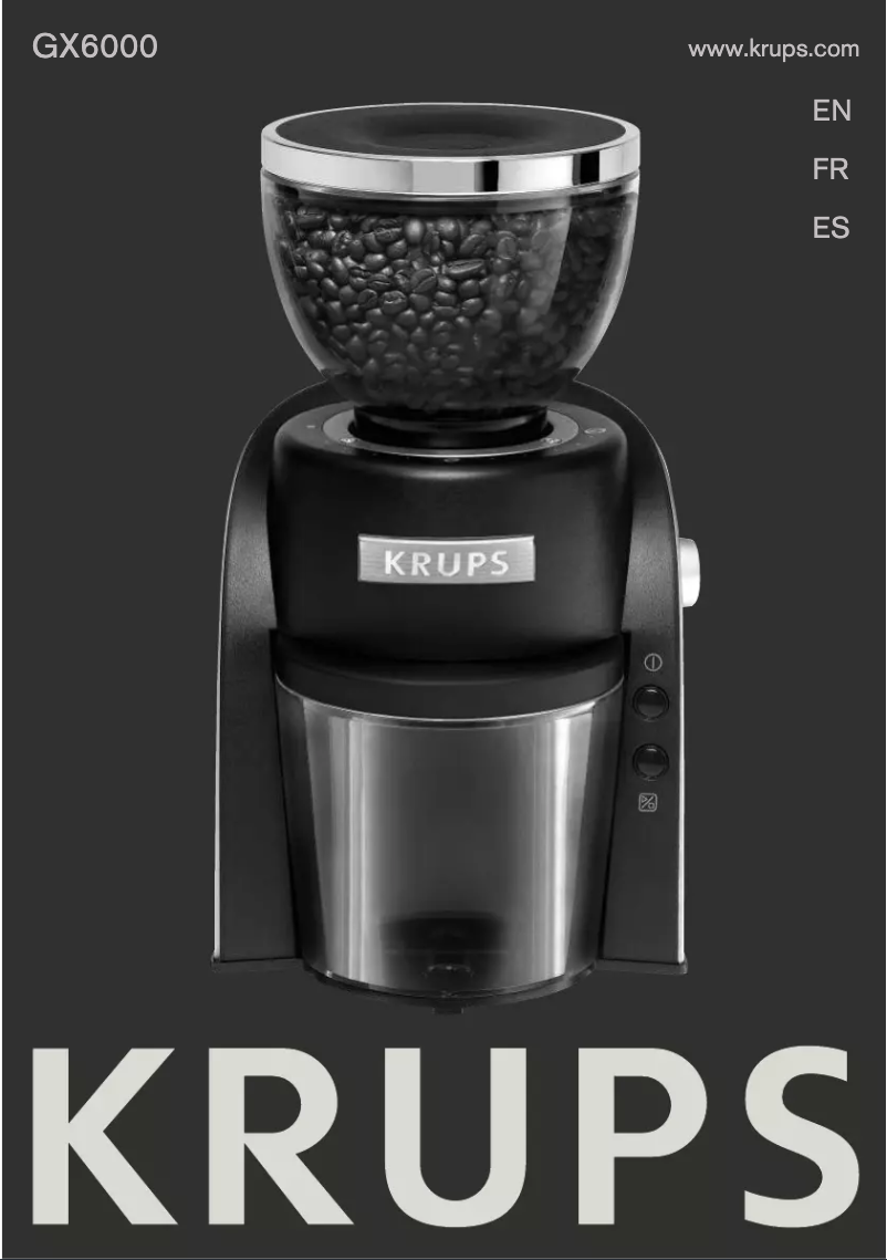 Page 1 de la notice Manuel utilisateur Krups GX600