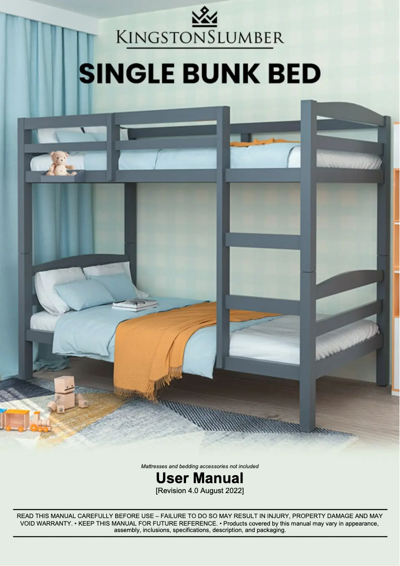 Page n°1 - Manuel utilisateur Kingston Slumber FURBBDKNGA14HG