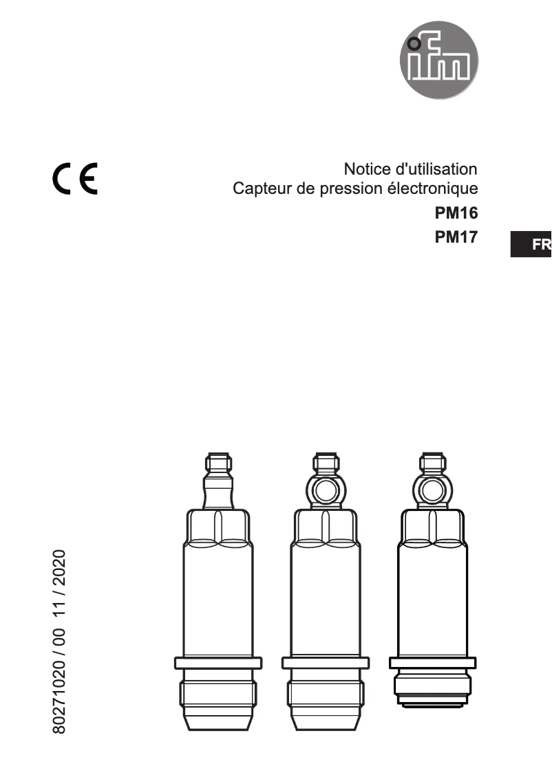 Page n°1 - Manuel utilisateur IFM PM1614