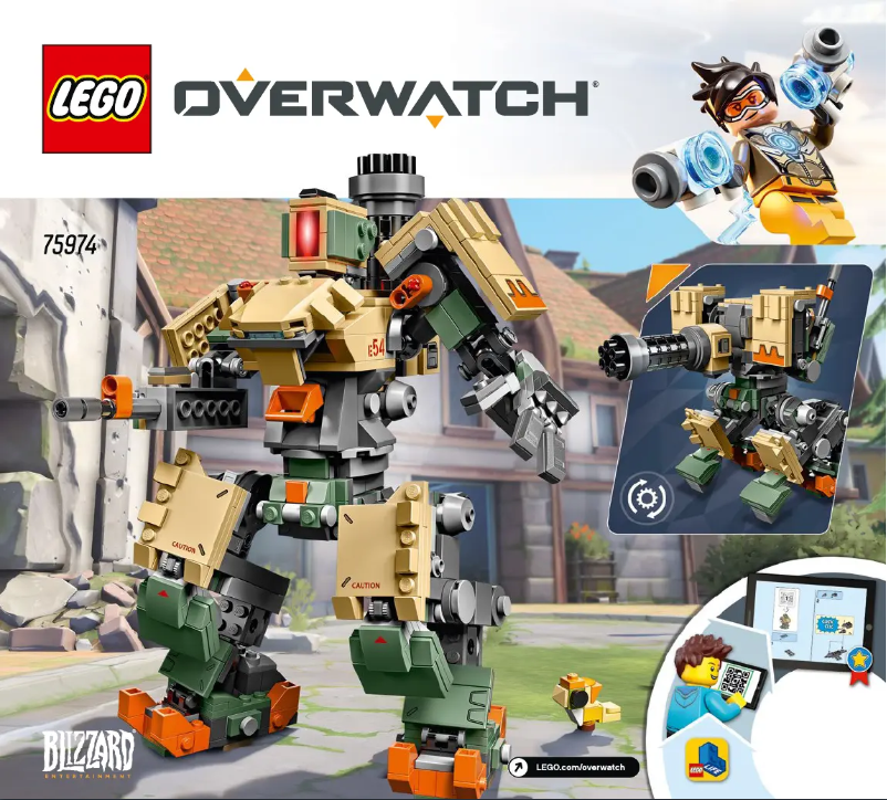 Page 1 de la notice Manuel utilisateur Lego Overwatch 75974