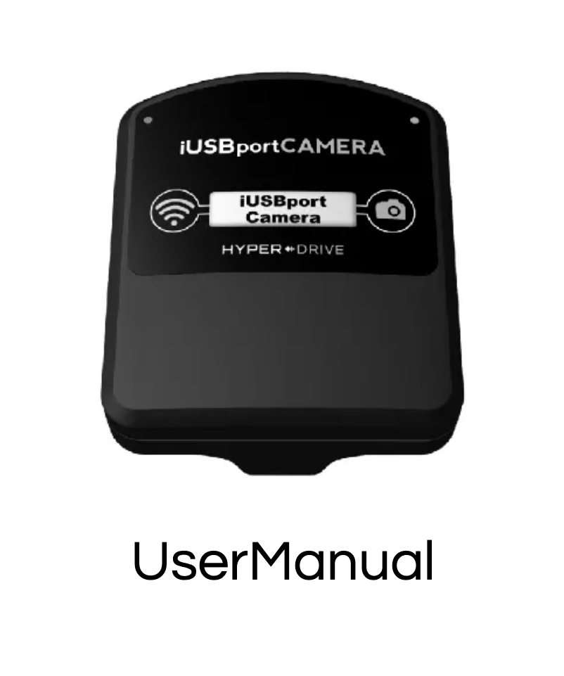 Page n°1 - Manuel utilisateur Sanho iUSBportCAMERA