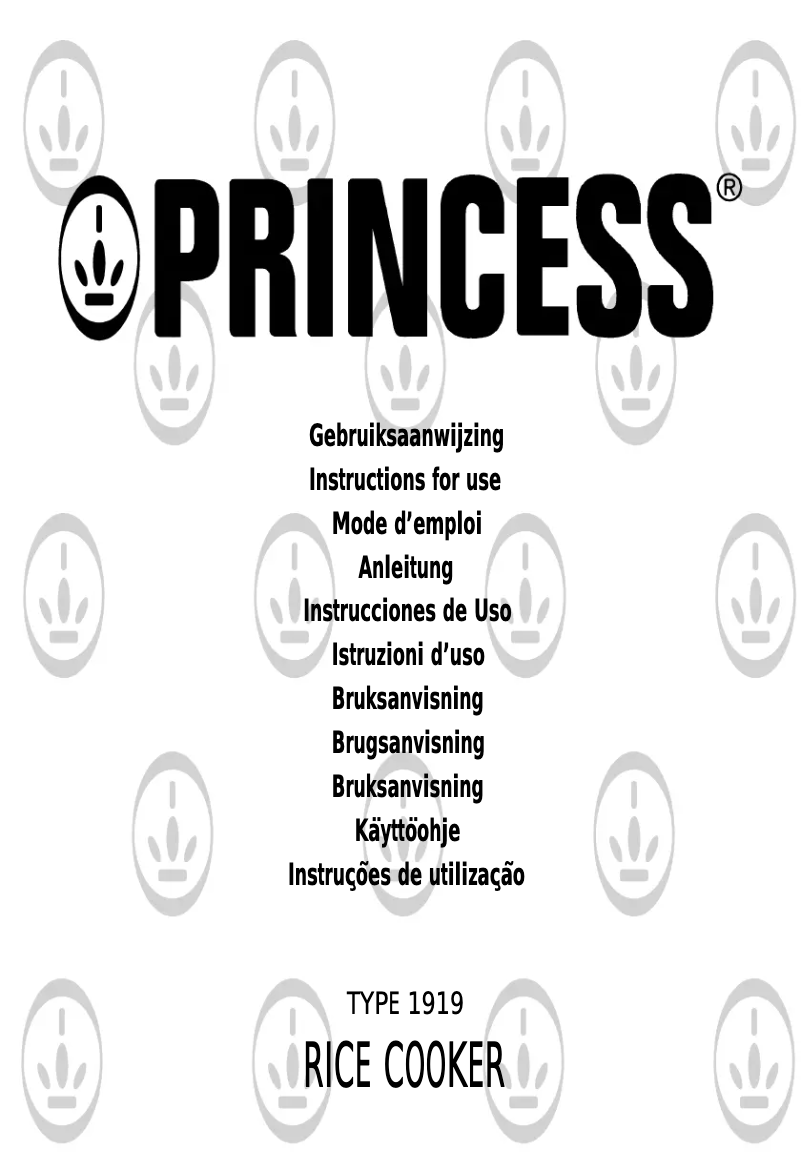 Page 1 de la notice Manuel utilisateur Princess 271919 Royal