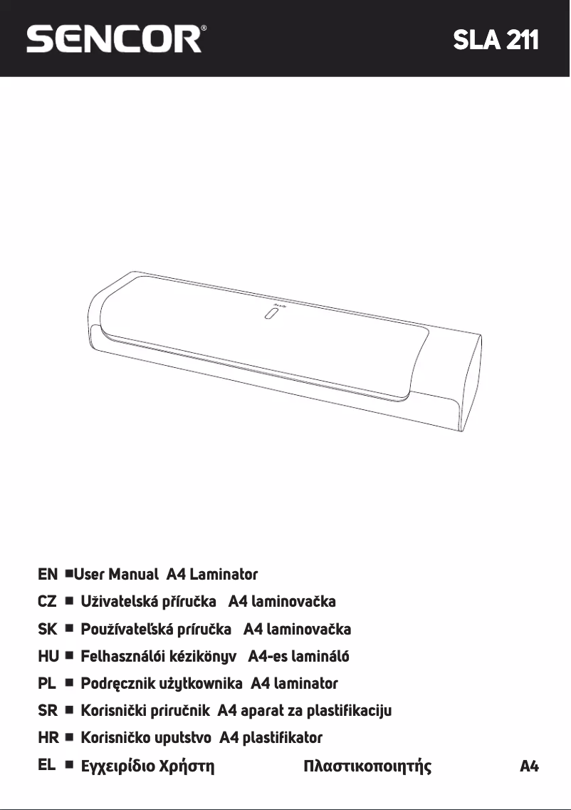 Page 1 de la notice Manuel utilisateur Sencor SLA 211