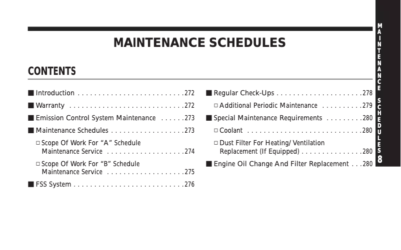 Page 1 de la notice Manuel d'utilisation et d'entretien Chrysler Crossfire (2007)