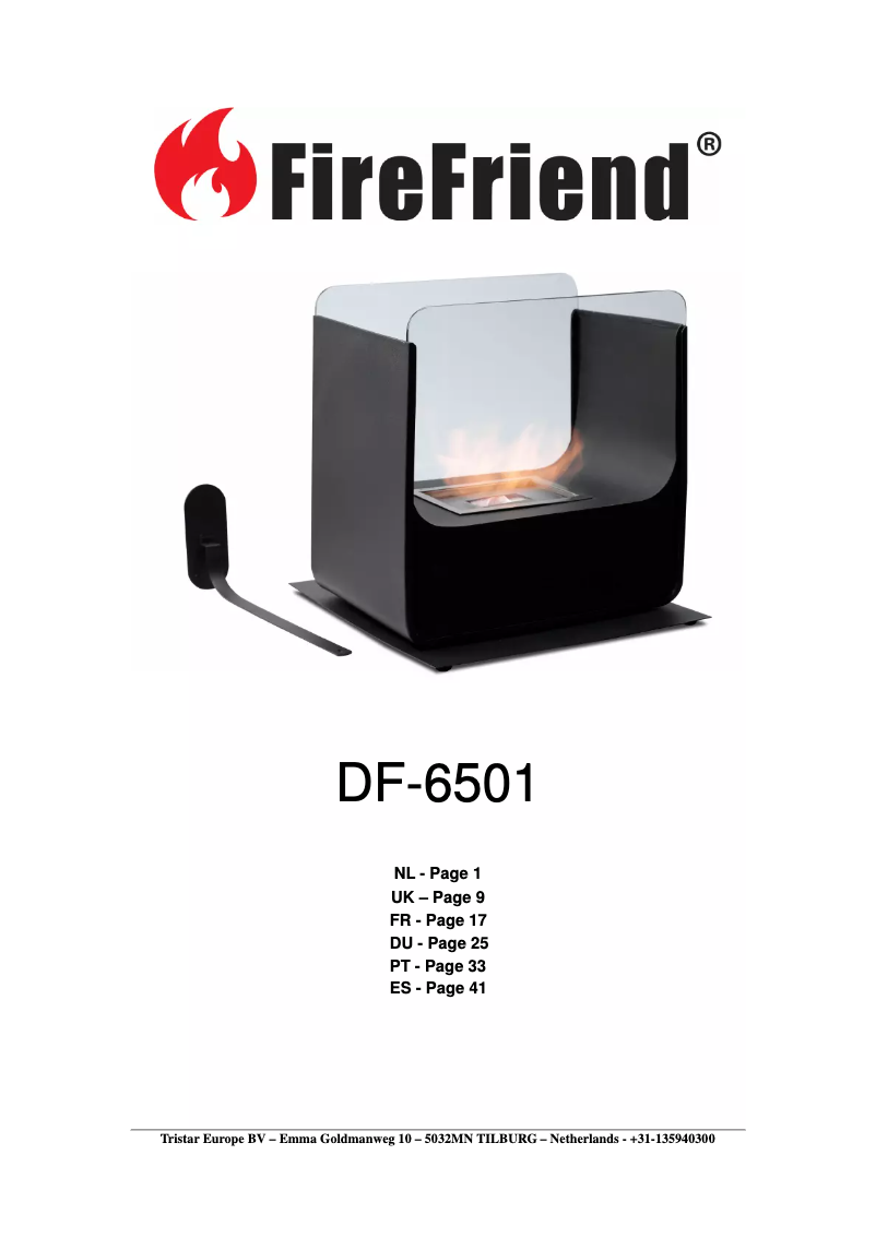 Page 1 de la notice Manuel utilisateur Brixton DF-6501