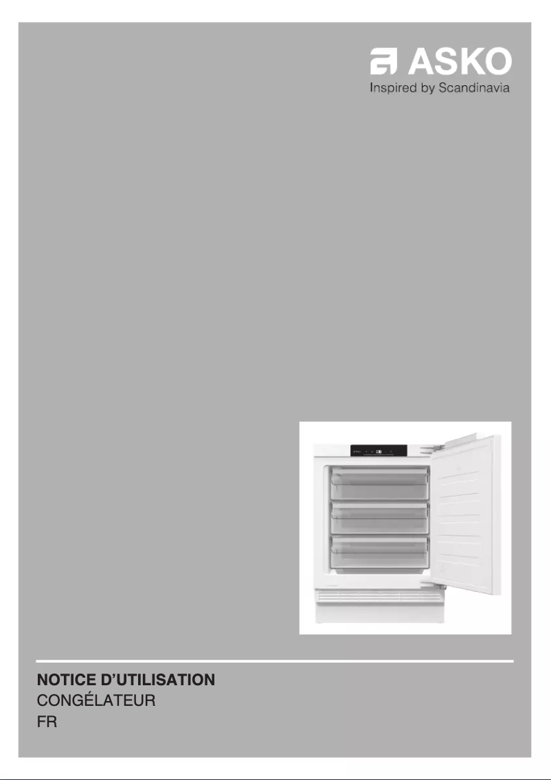 Page 1 de la notice Manuel utilisateur Asko F22881I