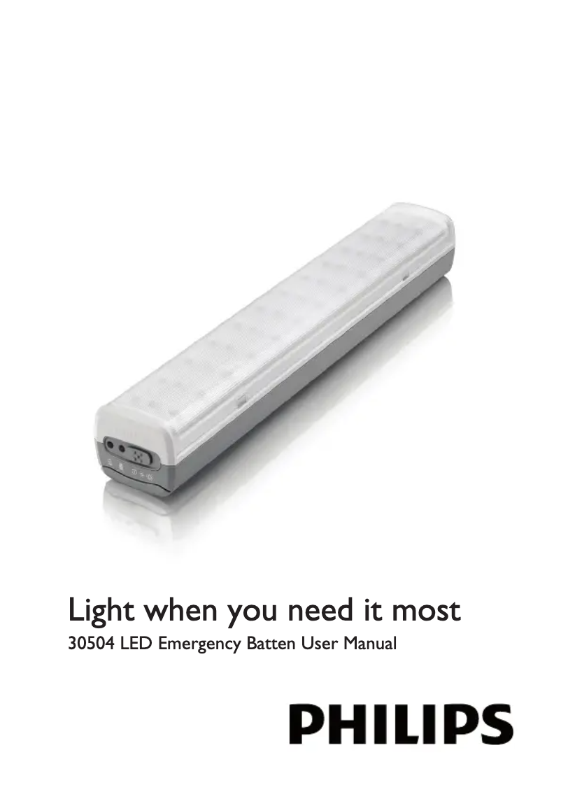 Página 1 del manual Manual de usuario Philips 305043186