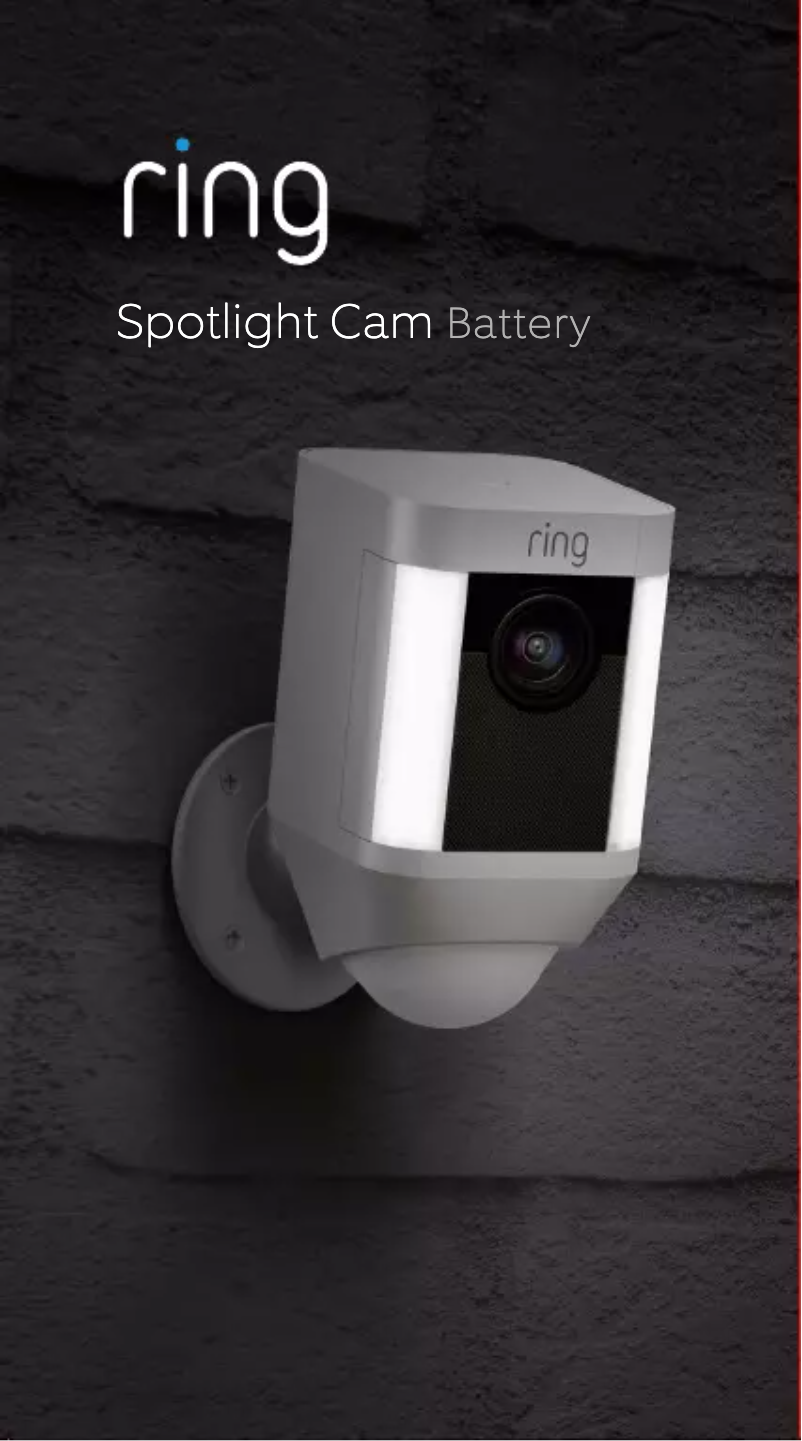 Page 1 de la notice Manuel utilisateur Ring Spotlight Cam Mount