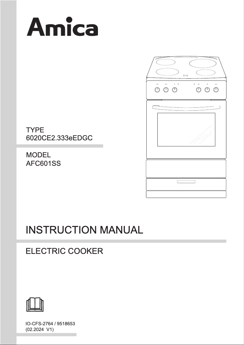 Page 1 de la notice Manuel utilisateur Amica AFC601SS