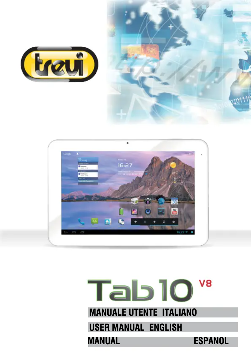 Image de la première page du manuel de l'appareil TAB 10 V8