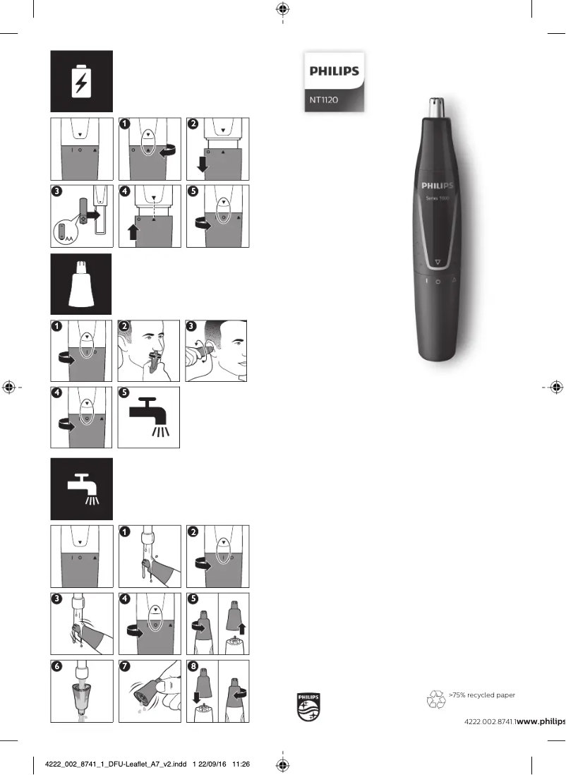 Image de la première page du manuel de l'appareil Series 1000 NT1120