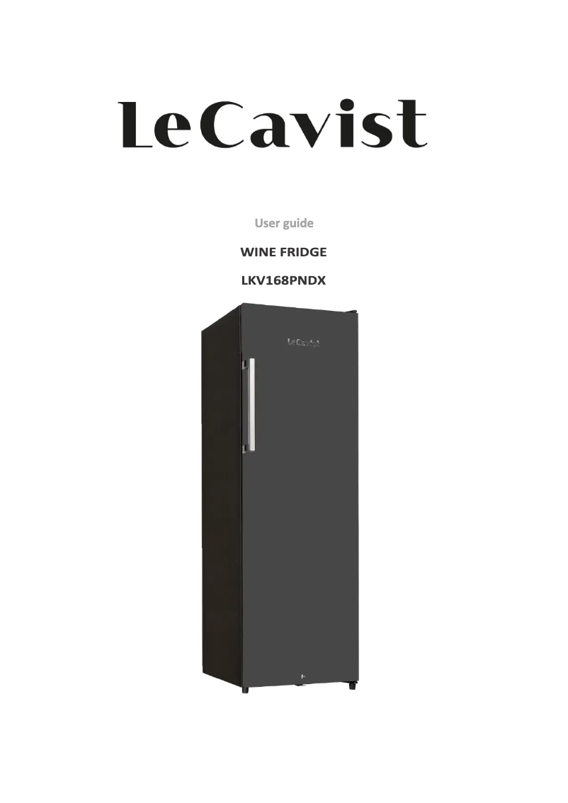 Page 1 de la notice Manuel utilisateur LeCavist LKV168PNDX