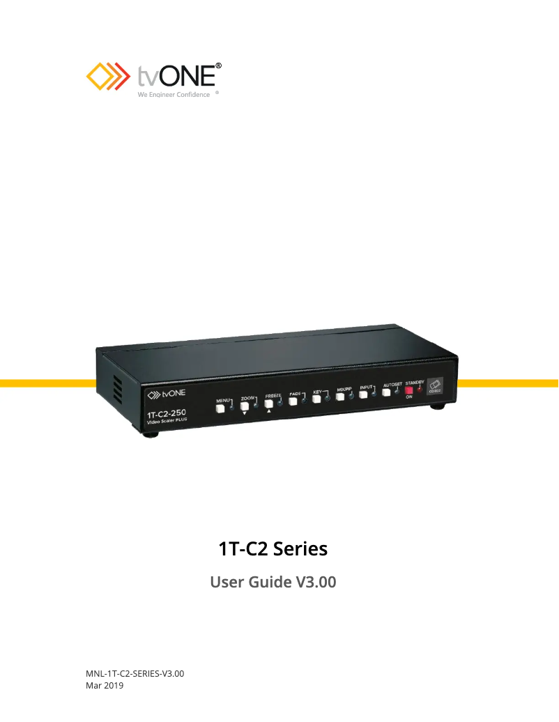 Image de la première page du manuel de l'appareil 1T-C2-150