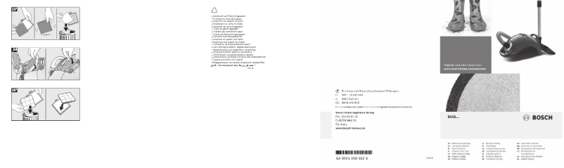 Page n°1 - Manuel utilisateur Bosch BSG81455