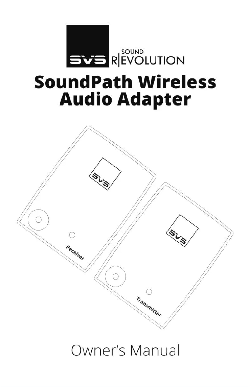 Page n°1 - Manuel utilisateur SVS SoundPath Wireless Audio Adapter