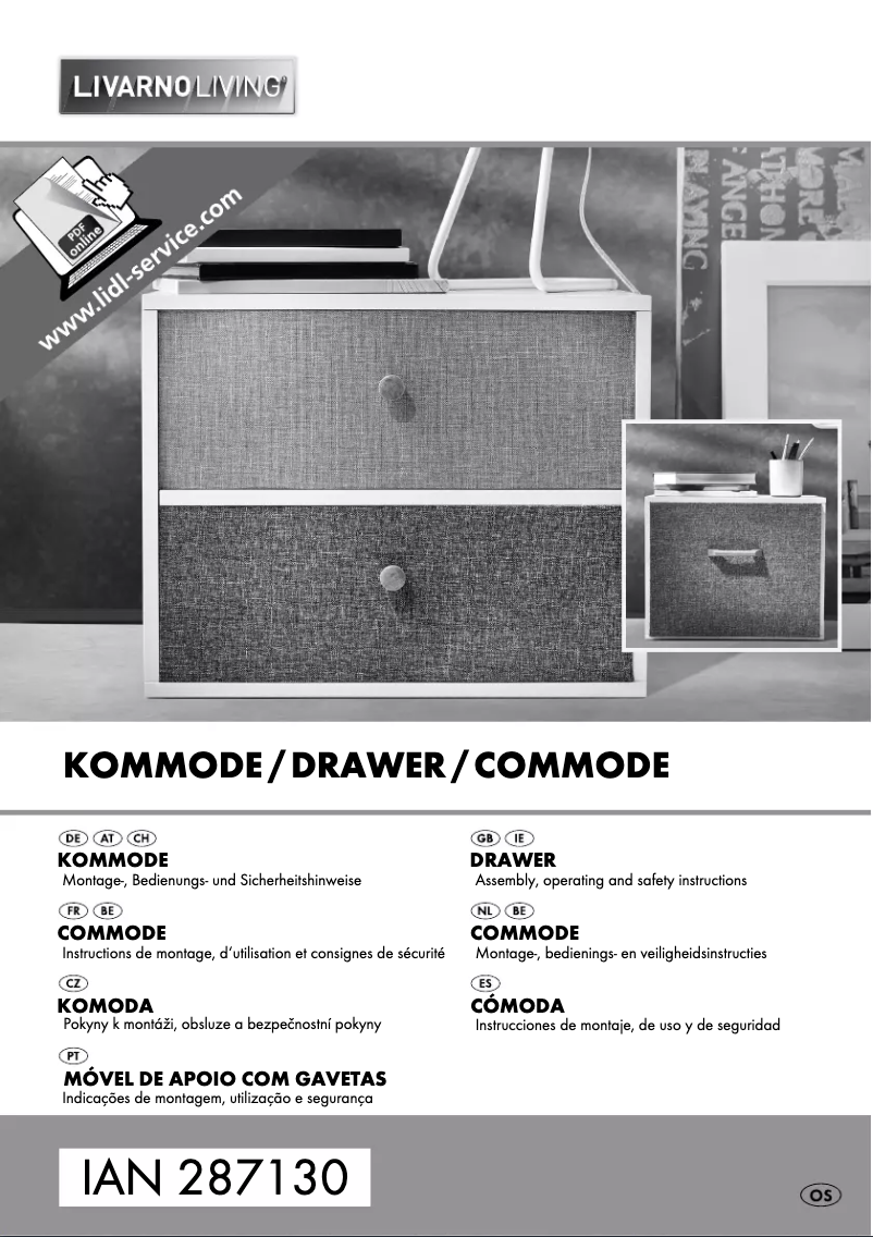 Page 1 de la notice Manuel utilisateur Livarno Lux IAN 287130