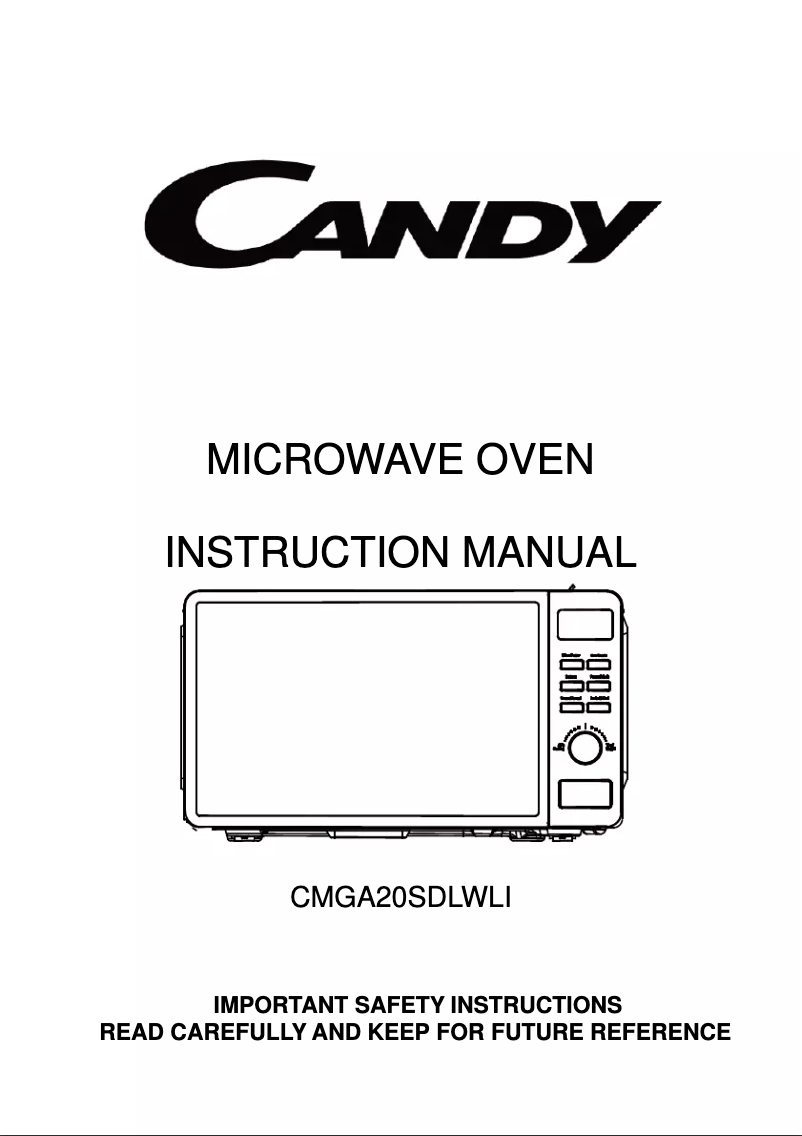 Page 1 de la notice Mode d'emploi Candy CMGA20SDLWLI