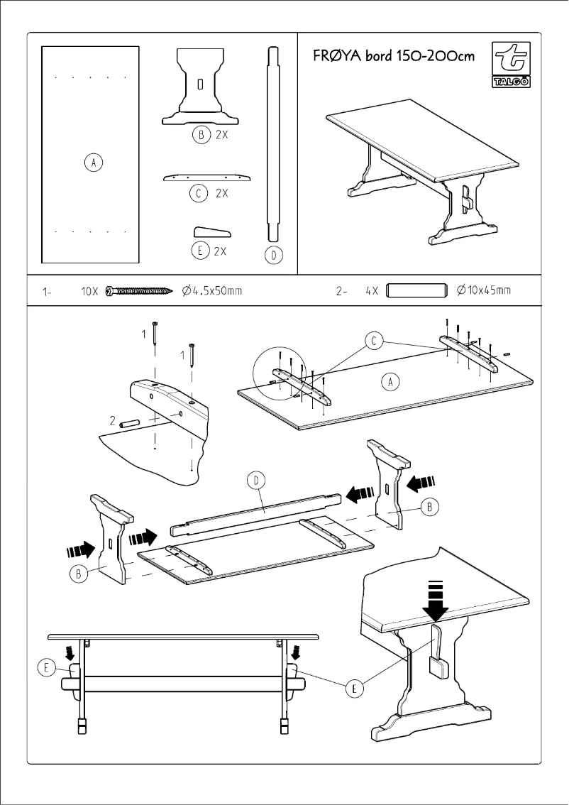 Page 1 de la notice Manuel utilisateur Talgø Froya