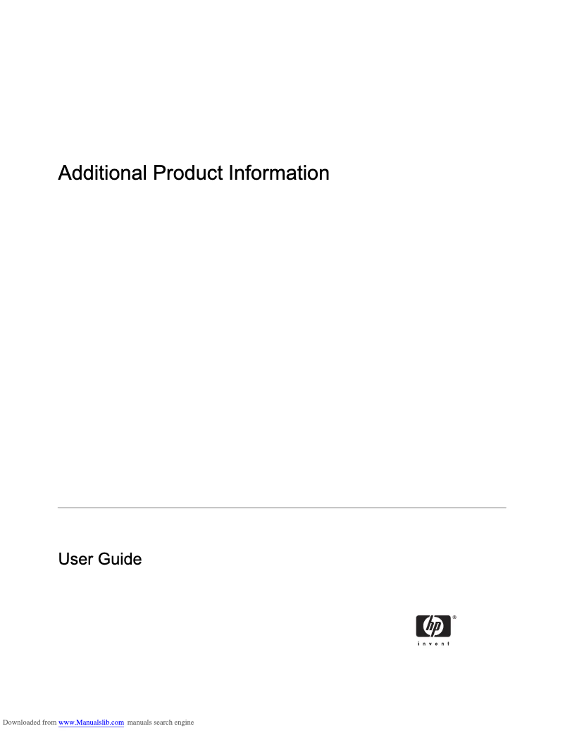 Page 1 de la notice Manuel utilisateur HP iPAQ hw6915