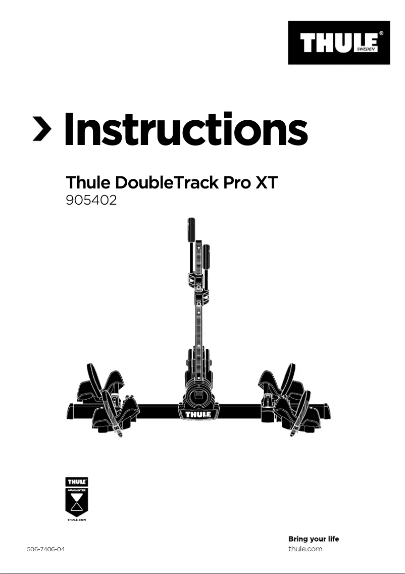 Page 1 de la notice Manuel utilisateur Thule DoubleTrack Pro XT