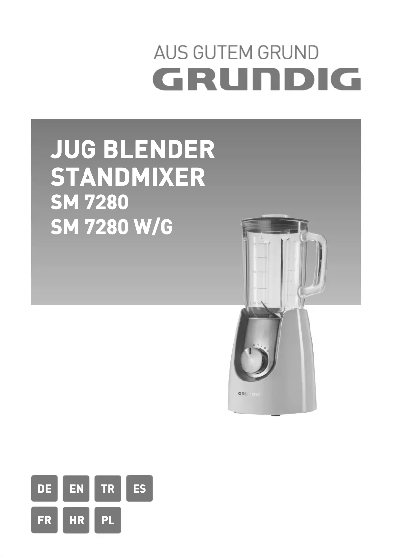 Page 1 de la notice Manuel utilisateur Grundig SM 7280 W