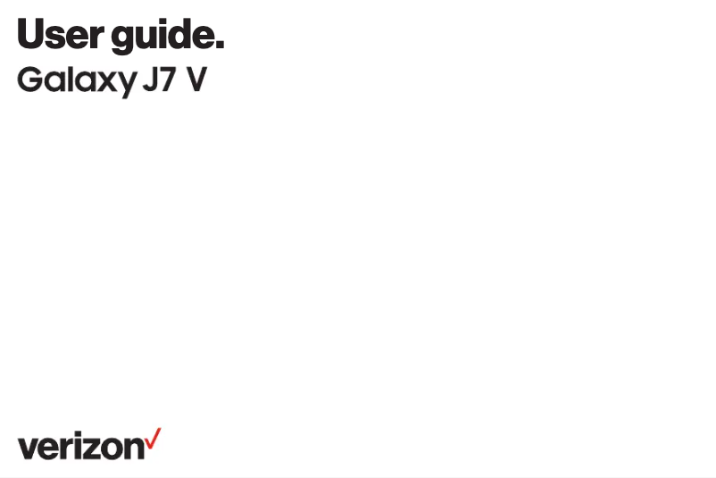 Imagen de la primera página del manual del dispositivo Galaxy J7 V