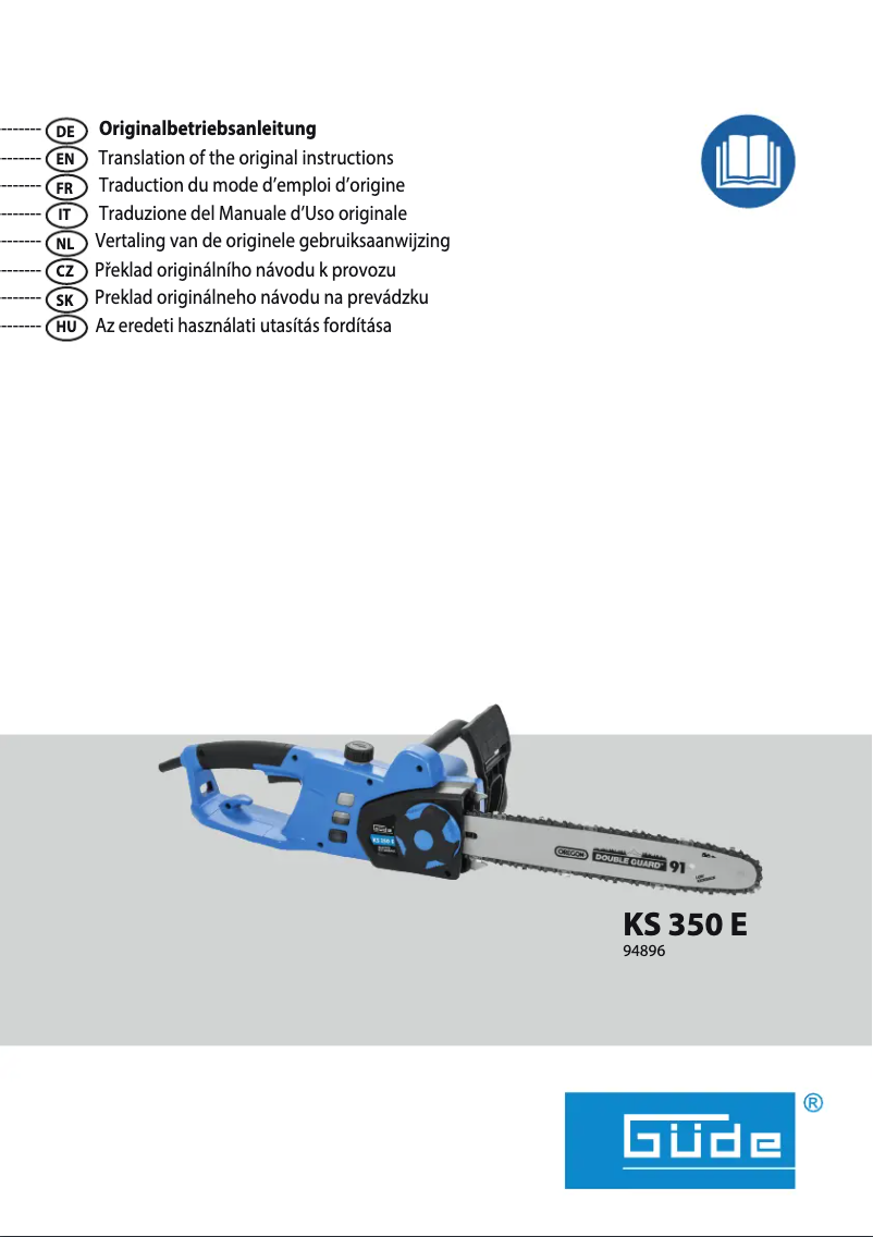 Page 1 de la notice Manuel utilisateur Güde KS 350 E