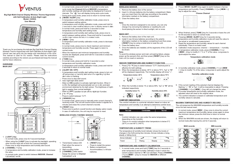 Page n°1 - Manuel utilisateur Ventus W210