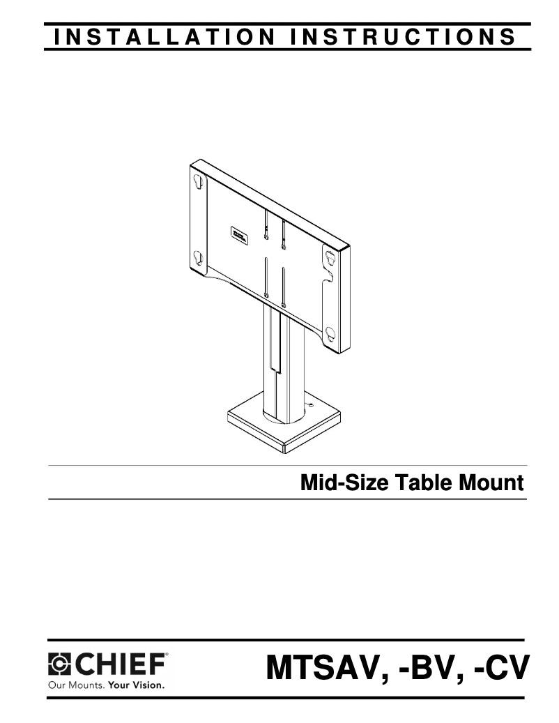 Page n°1 - Manuel utilisateur Chief MTSAVB