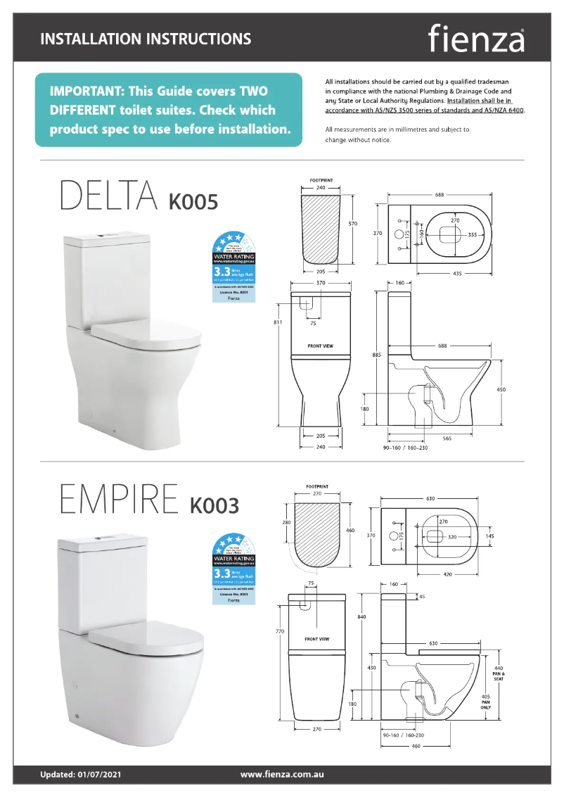 Image de la première page du manuel de l'appareil Delta K005