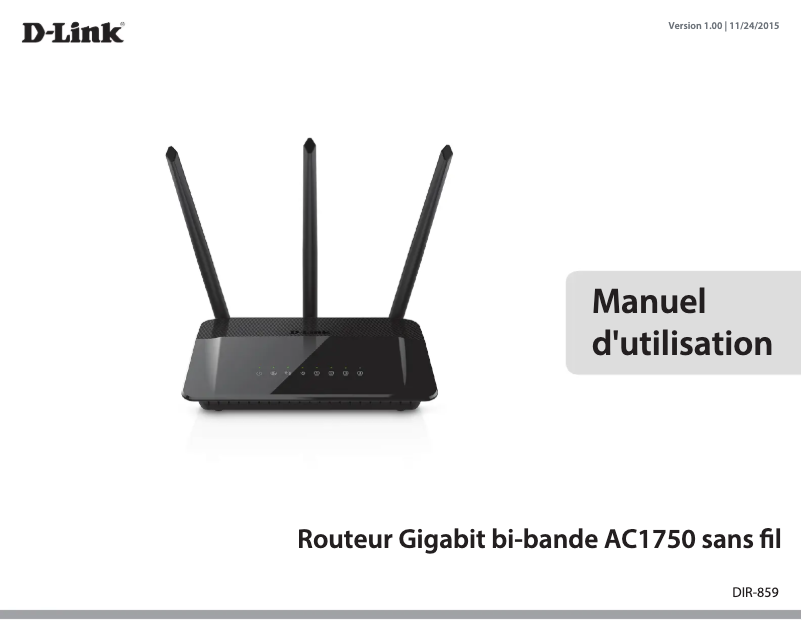 Page n°1 - Manuel utilisateur D-Link DIR-859