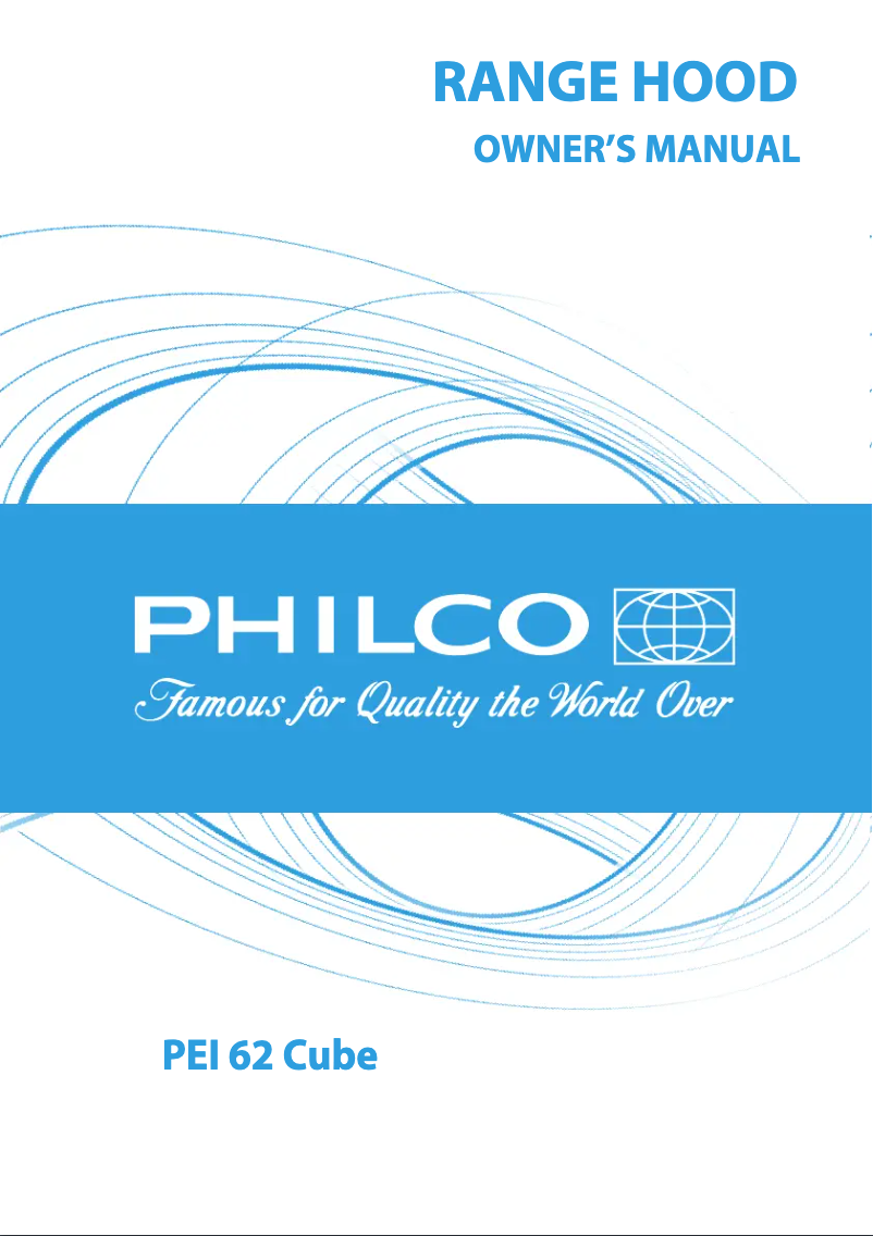 Page n°1 - Manuel utilisateur Philco PEI 62 CUBE